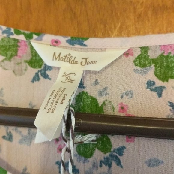 New with Tags Matilda Jane Pink Floral Tunic XL - Picture 3 of 4